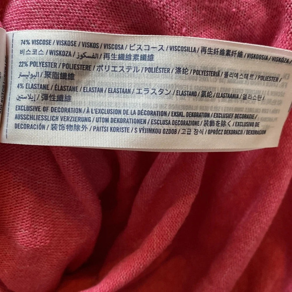 Abercrombie Kids Light Heathered Pink Hooded Top With Lace Trim 9/10 Girls Large - Picture 5 of 6